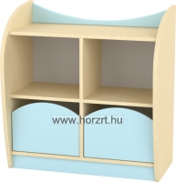 Marci kétfiókos kisszekrény, juhar-pasztellkék