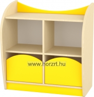 Marci íves kisszekrény - 2 fiókos, juhar-sárga