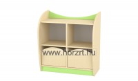 Marci kétfiókos kisszekrény<br>juhar-zöld