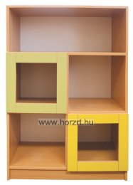 Fanni Ajtós, Színes Szekrény 80x40x118 cm - Juhar alappal