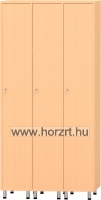 Felnőtt öltözőszekrény 3 személyes - bükk