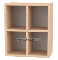 Falipolc, 4 rekeszes, 41x25x48 cm
