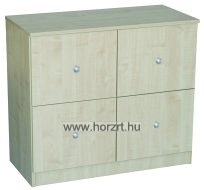 Flóra alacsony szekrény IV. 4 fiókos, juhar