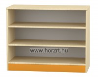 Flóra alacsony nyitott szekrény, 2 polccal, juhar