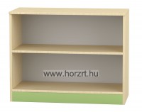 Flóra alacsony nyitott szekrény, 1 polccal, juhar-zöld