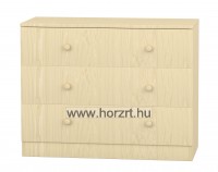 Flóra alacsony szekrény VII. 3 fiókos, juhar
