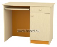 Flóra pedagógusasztal II., 100x55x78 cm, juhar-narancs