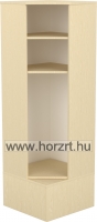 Flóra sarok öltözőszekrény - nyitott -juhar