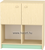 Komfort szekrény II. - 4 fakkos- felül ajtós pasztellzöld
