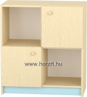 Komfort szekrény II. - 4 fakkos- átlós ajtós pasztellkék