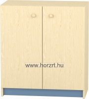 Komfort szekrény II. - teliajtós, polcos - acélkék