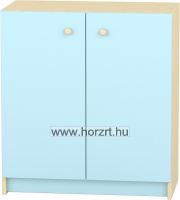 Komfort szekrény II. - teliajtós, polcos pasztellkék