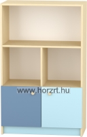 Komfort szekrény III. - 2 fakkos -2 polcos ajtós - pasztellkék