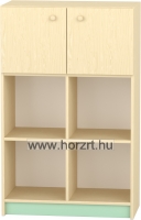Komfort szekrény III. - 4 fakkos -polcos felülajtós