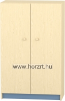 Komfort szekrény III. - 3 polcos -teliajtós -acélkék