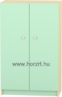 Komfort szekrény III. - 3 polcos -teliajtós - pasztellzöld
