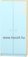 Komfort szekrény IV. - polcos-teliajtós - pasztellkék ajtóval