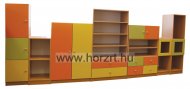 Fanni Színes Szekrénysor 2.<br>440x40x148 cm