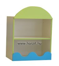 Fanni Ajtós, Színes Szekrény, balos 80x40x88 cm - juhar alappal