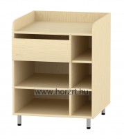 Marci pelenkázószekrény - 1 fiókos, 1 polcos, 2 oldalpolcos, 70x75x90 cm