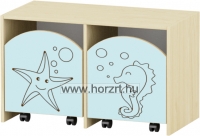 Marci szekrénysor, juhar-narancs II.