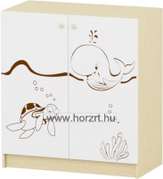 Sziluett Vízivilág szekrénysor - fehér-juhar