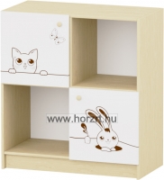 Lili szék, ovis méret, 34 cm magas, narancs támlával és ülőkével, rakásolható