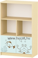 Marci íves falipolc, juhar-narancs