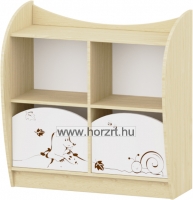 Sziluett Meserét Marci kétfiókos kisszekrény - fehér-juhar