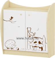 Sziluett Meserét Marci 1 polcos, 2 ajtós kisszekrény - fehér-juhar