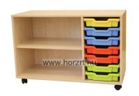 OPTAR Alacsony szekrény - gurulós