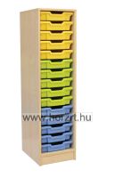 Takarítóeszköztároló szekrény, fém