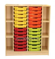 Marci szekrénysor, juhar-kék II.