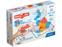 Geomag  kicsiknek -<br>Magicube mágneses építőkockák feladatlapokkal<br>16 darabos 24 hó+