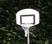 Üvegszálas óvodai kosárpalánk gyűrűvel, hálóval 60x45 cm