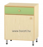 Tálalószekrény - fiókos - Juhar - Zöld