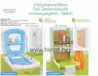 Fali pelenkázó, fa - szivaccsal I.