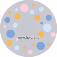 Pasztell körszőnyeg Drapp pöttyös 200 cm átmérőjű