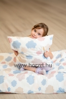 Lili szék, ovis méret, 34 cm magas, pácolt sárga támlával és ülőkével, rakásolható