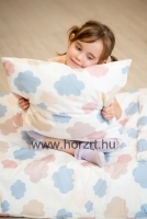 Frottír vízhatlan óvodai lepedő, fehér színben, sarokgumis