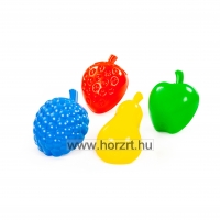 Homokozó formák, gyümölcsök, 10 darab 12 hó+