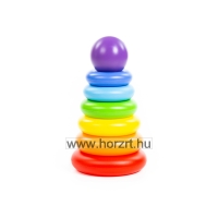 Montessori gyűrűtorony,<br>8 darabos 12 hó+