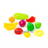 Gyümölcs és zöldség készlet,<br>10 darabos
