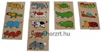 Vidám állatok - Párosító -Két félből egy egész! 24 hó+