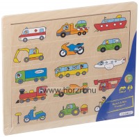 Vidám járművek - Párosító 24 hó+