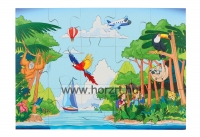 Padló puzzle-Tenger és világűr között