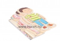 Ismerd meg a tested-fiú rétegpuzzle