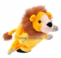 Plüss báb-oroszlán