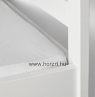 Gumis lepedő rácsos kiságyhoz - fehér