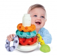 Clemmy - Montessori torony-gyűrűpiramis 6 hó+